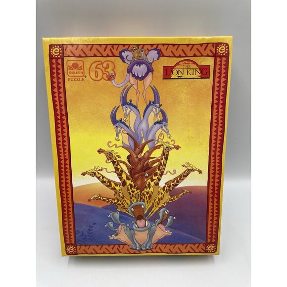Vintage Original Disney Lion King Puzzle Golden 5488A Sealed - Picture 1 of 5